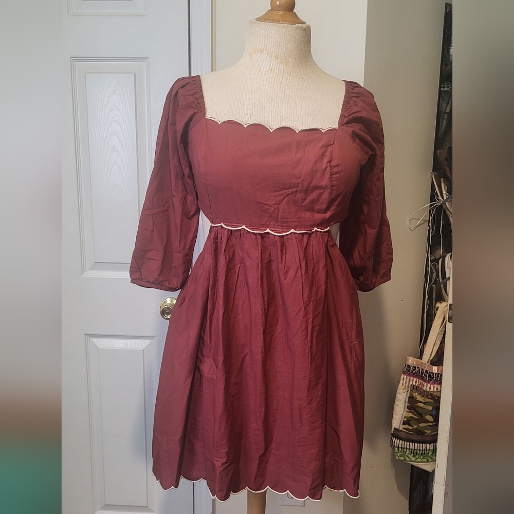 Anthropologie Forever That Girl Boho Cotton Dress - 1X - Picture 2 of 5